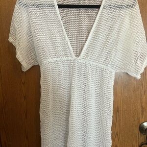 Jordan Taylor White Knit Swim Cover-Up